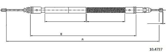 Bremsewire METZGER 10.4737