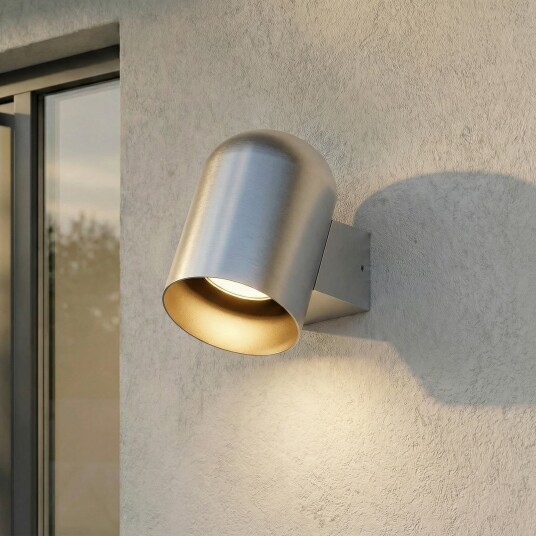 Utelampe Lindby Lupil dimmbar Metallisk Balkong Aluminium Moderne 17.3 Metallisk