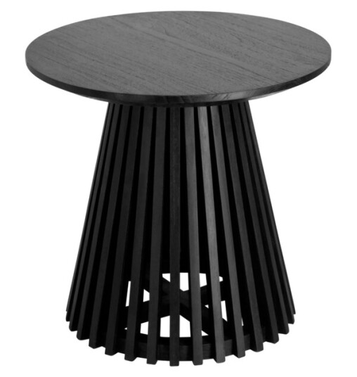 JEANETTE sidebord Ø 50 cm Svart