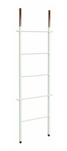 Frost Bukto Ladder Håndklestativ 58x151,5 cm, Hvit/Kobber Frost Bukto Ladder Håndklestativ 58x151,5 cm, Hvit/Kobber