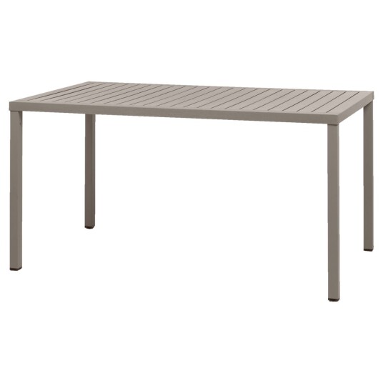 Nardi Bord Cube rektangulær; 140x80x75.5 cm LxBxH; Gråbrun/taupe; Rektangulær