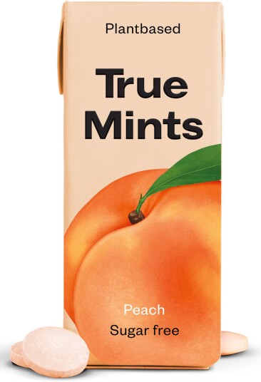 True Gum True Mints Pastiller Fersken - 13 g True Gum True Mints Pastiller Fersken - 13 g