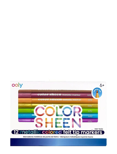 Ooly Tusjer 12 Stk Colour Sheen Metallic Multi Patterned One Size