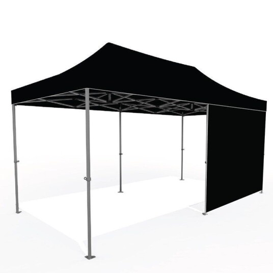 Pop up Håndverkertelt Proff 3x6m Sort farge
