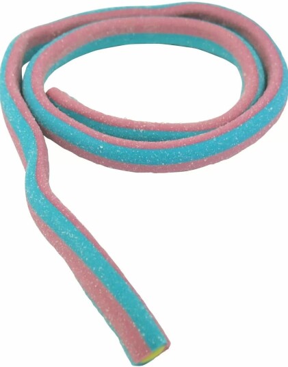 6 kg Vidal Giant Fizzy Raspberry Cable / LANGE Bringebærstenger ca 80 stk på 67,5 cm