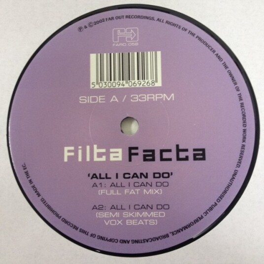 Filta Facta All I Can Do Uk Vinyl
