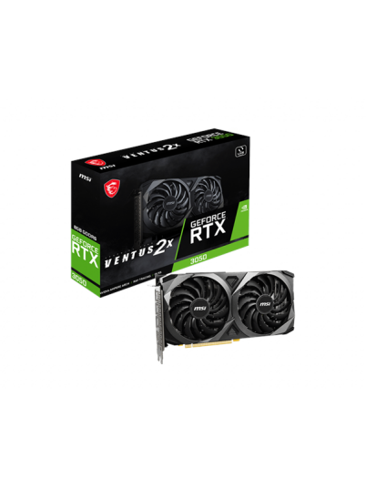 MSI GeForce RTX 3050 VENTUS 2X 8GB GDDR6 - 8GB GDDR6 RAM - Grafikkort