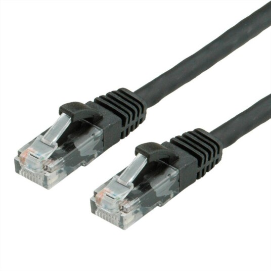 VALUE UTP PatchCord Cat.6A/Class EA black 1.5m VALUE UTP PatchCord Cat.6A/Class EA black 1.5m