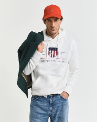 Gant Archive Shield hettegenser EGGSHELL XXXL Gant Archive Shield hettegenser EGGSHELL XXXL