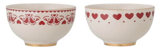 Bloomingville Jolly skål 2-pakning Red