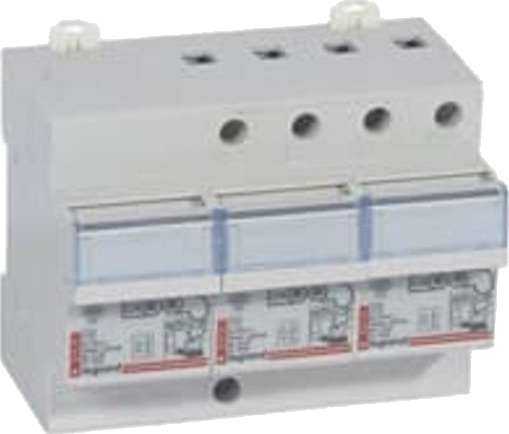 Legrand Transientbeskyttelse Type 2 3P+N, TT og TNS, 12kA, Null til Venstre