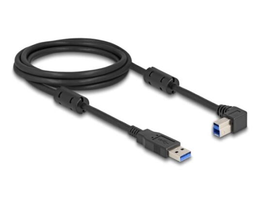 Delock Usb 5 Gbps Kabel Typ-A Stecker Til Typ-B Stecker 90° Rett Gewinkelt 2 M