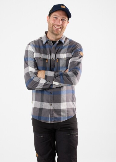 Swedemount Nordkap Flannel Shirt Grey/Blue S Langarmede Skjorter Swedemount Nordkap Flannel Shirt Grey/Blue S Langarmede Skjorter