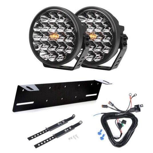 Ekstralys PURELUX 770 DRL   Rund / 18 cm / 130W 2 stk   Komplett pakke