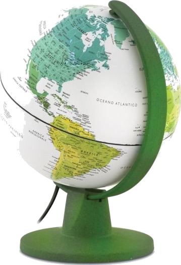 Tecnodidattica Globus Green Light Jordglobus 16 cm LED 5V Tecnodidattica Globus Green Light Jordglobus 16 cm LED 5V