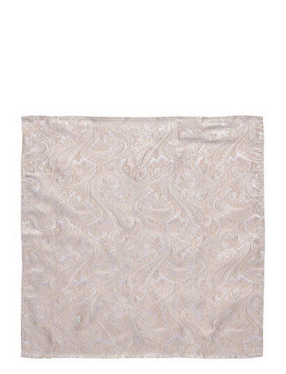 Amanda Christensen Tie & Pocket Square Cream ONE SIZE Amanda Christensen Tie & Pocket Square Cream ONE SIZE
