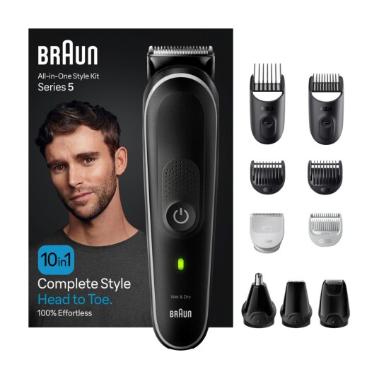 Braun Kroppstrimmer Styler MGK5440 Svart/Grå