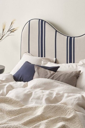 Jotex STRÅHOLMEN sengegavl 180 cm Beige/blå 1722416-03-0 1722415-01-0