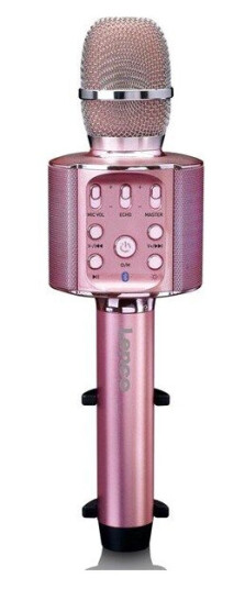 Lenco BMC-090 Karaoke Mikrofon med Høyttaler og LED-Lys Rosa Lenco BMC-090 Karaoke Mikrofon med Høyttaler og LED-Lys Rosa