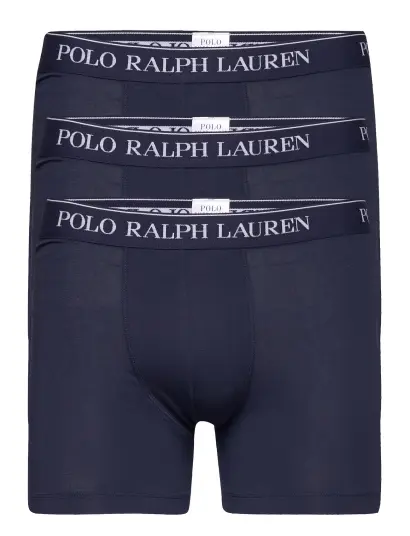 Polo Ralph Lauren Stretch Cotton Boxer Brief 3-Pack - Blue - XXL