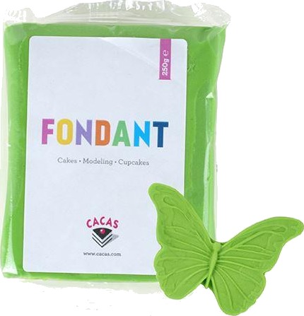 Cacas - Fondant 250g grønn Cacas - Fondant 250g grønn