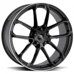 R-Series R14 Black Polish 9.5x21 5x130 ET46 B71.6