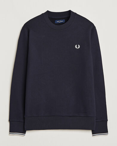 Fred Perry Crew Neck Sweatshirt Navy Fred Perry Crew Neck Sweatshirt Navy