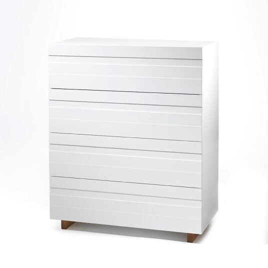 A2 White Kommode 4 Hvit/Eik