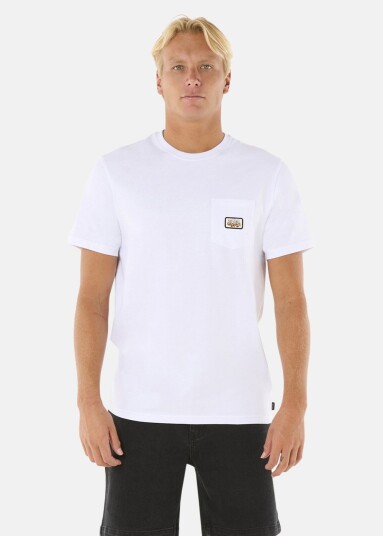 Rip Curl Surf Paradise Badge Tee Update White S T Shirts