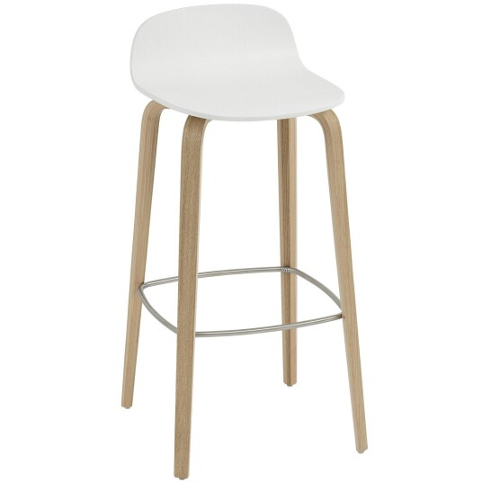 Muuto Visu Barstol 75 cm Hvit / Eik Muuto Visu Barstol 75 cm Hvit / Eik