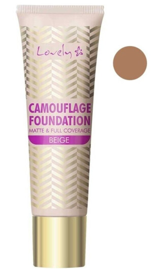 Lovely Camouflage Foundation Matt & Full Coverage 4 Beige 25G Lovely Camouflage Foundation Matt & Full Coverage 4 Beige 25G
