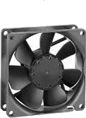 Ebm-Papst 8412 Ng Vifte 8cm 3100 Rpm 69 M³/T Sort Ebm-Papst 8412 Ng Vifte 8cm 3100 Rpm 69 M³/T Sort