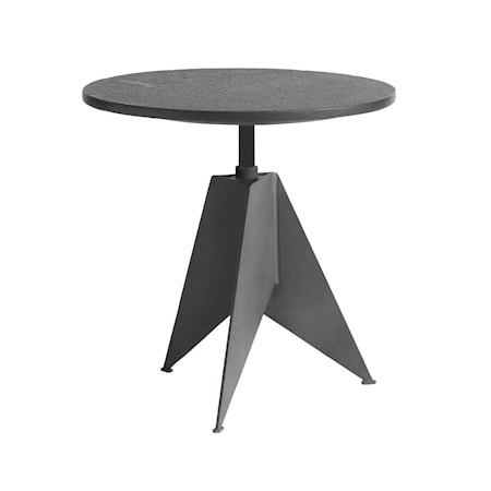 Sway Sidebord Ø 45 cm Svart / Kadappa Stein