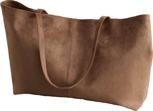 Aim'n Totebag Microsuede Apparel Tote Bag Brun