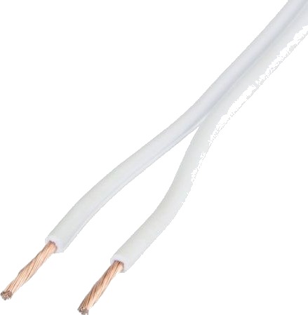 Pro Høyttalerkabel 2 x 1,5 mm² 25 m Hvit Høykvalitetskabel Pro Høyttalerkabel 2 x 1,5 mm² 25 m Hvit Høykvalitetskabel