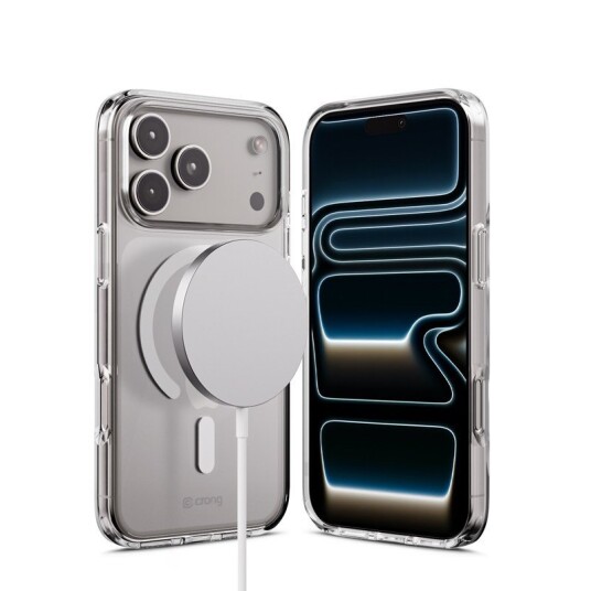 Crong Clear MagSafe Deksel til iPhone 17 Pro Gjennomsiktig