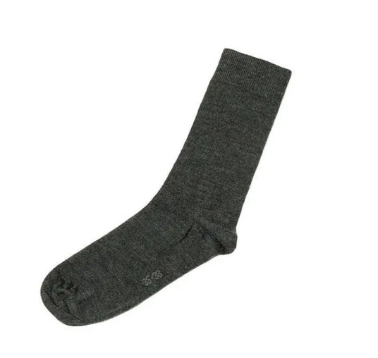 Morke koksgra ullsokker | Joha | Baby | Koks melan | storrelse 23/26 | 76% Ull, 22% Polyamid og 2% elastan til