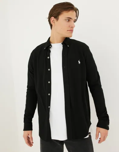 Ralph Lauren Polo Featherweight Mesh Shirt Gröna skjortor Svart