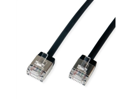 Roline 21.15.4560 0,5 M Cat6a U/Ftp Stp Rj-45 Rj-45 Sort