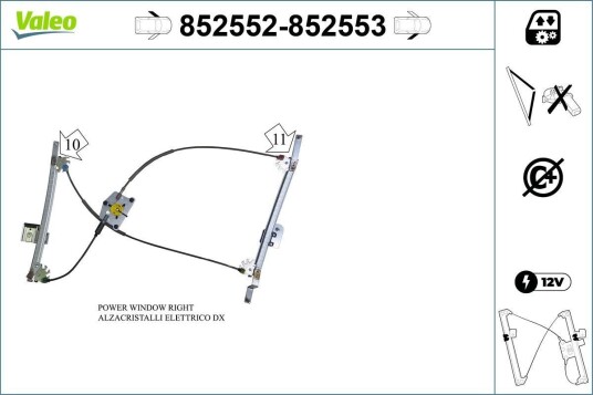 Vindusheis VALEO 852553
