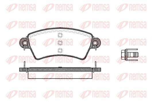 Bremseklosser REMSA 0726.00