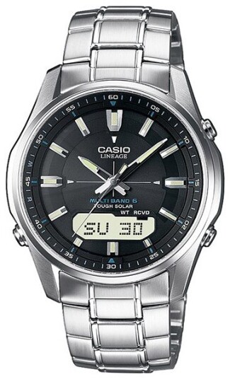 Casio Herreklokke LCW M100DSE 1AER Radio Controlled Sort/Stål Ø40 mm