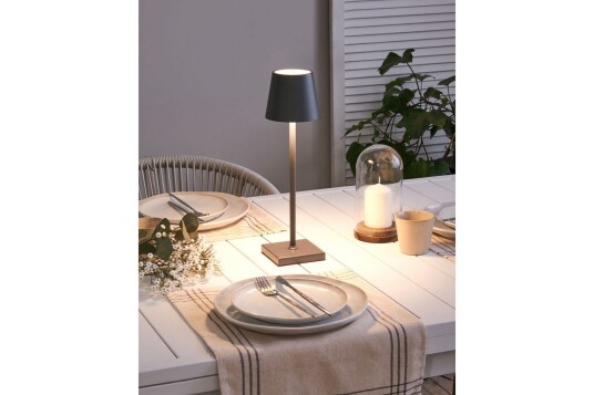 Cebrai LED Bordlampe 38 cm Grå