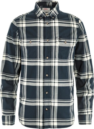 Fjellreven Övik Lite Flannel Shirt M Dark Navy chalk White L