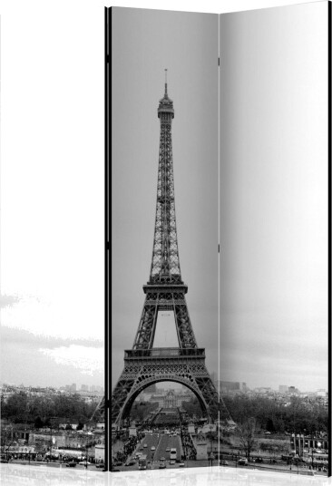 Romdeler - Paris: black and white photograph 135x172 - Artgeist sp. z o. o.