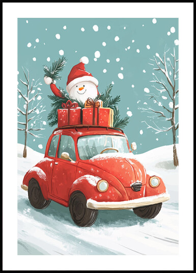 Christmas Road Trip Plakat Plakat / 40x50cm