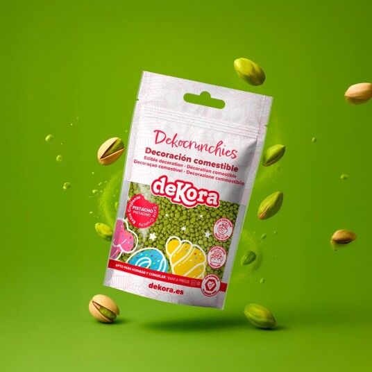 Pistasjstrøssel Dekocrunchies Fra Dekora 100g Pistasjstrøssel Dekocrunchies Fra Dekora 100g
