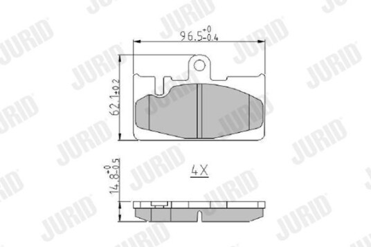 Bremseklosser JURID 573954J Bremseklosser JURID 573954J