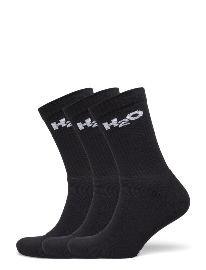 H2O 3-Pack Sock - Black - 43-46