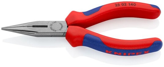Knipex 2502 Nebbtang 140 mm med flerkomponent-grep
